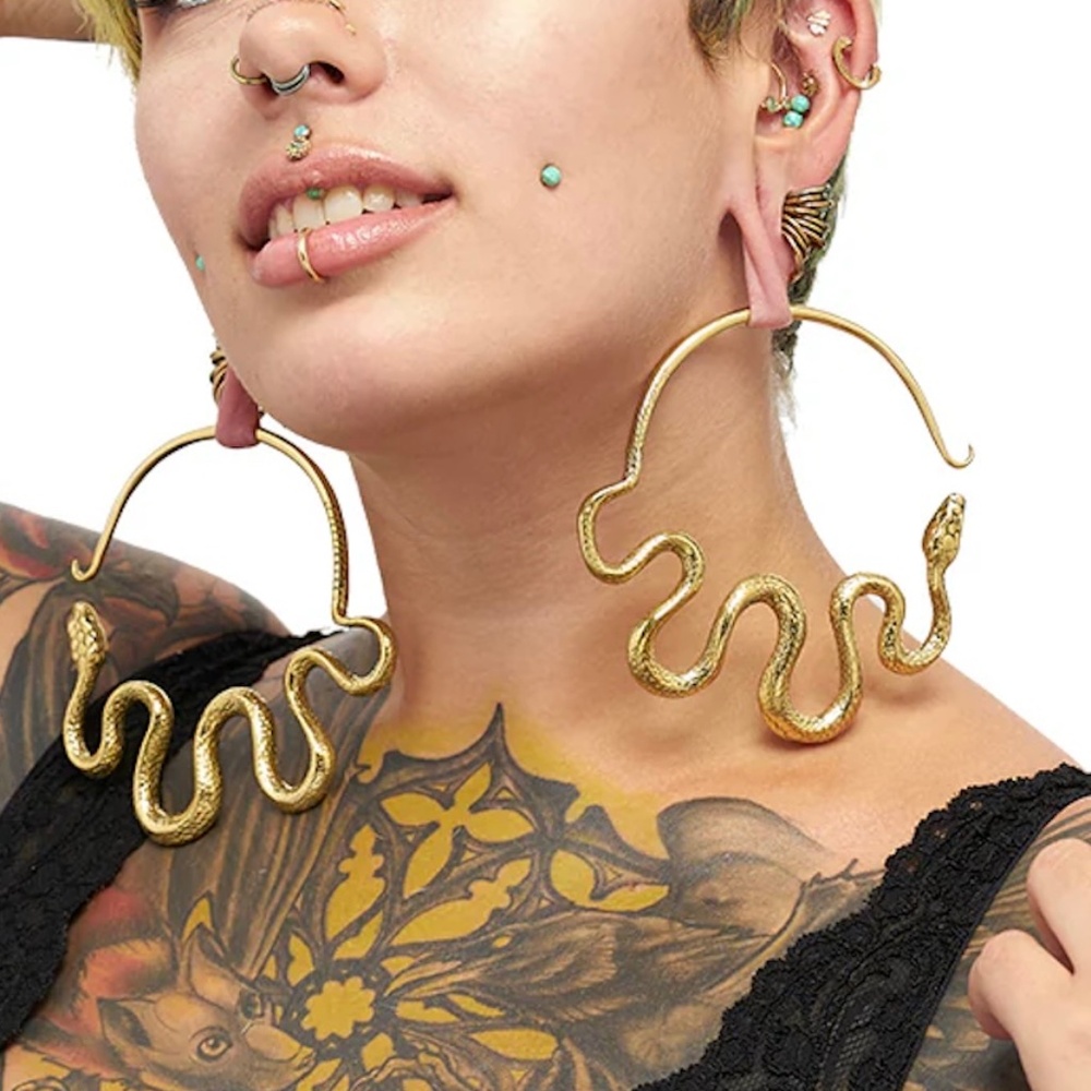 Diablo Organics Ouroboros Snake Earrings
